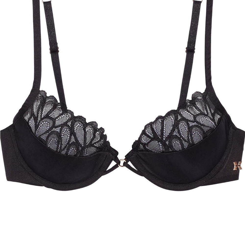 Savage X Fenty Not Sorry Half Cup black 34DD brs.